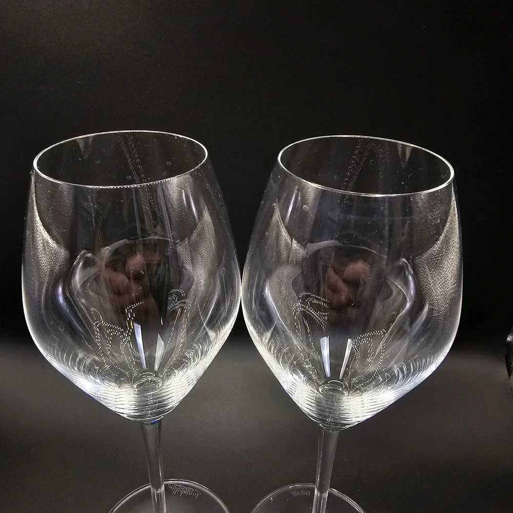 Set of 2 Crystal Rose Wine‎ Glasses by RIEDEL Inniskillin Elegant Stemware